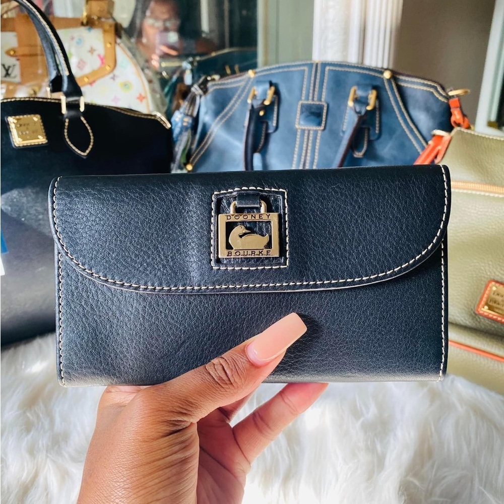Black Pebble Leather Wallet